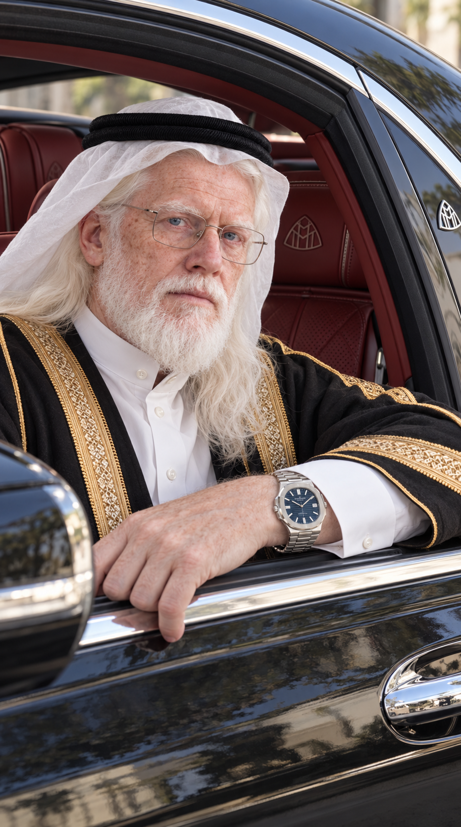 Urban in his car